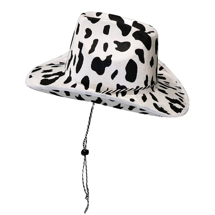 Western Style Cowboy Hat Milk Cow Pattern