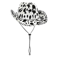 Western Style Cowboy Hat Milk Cow Pattern