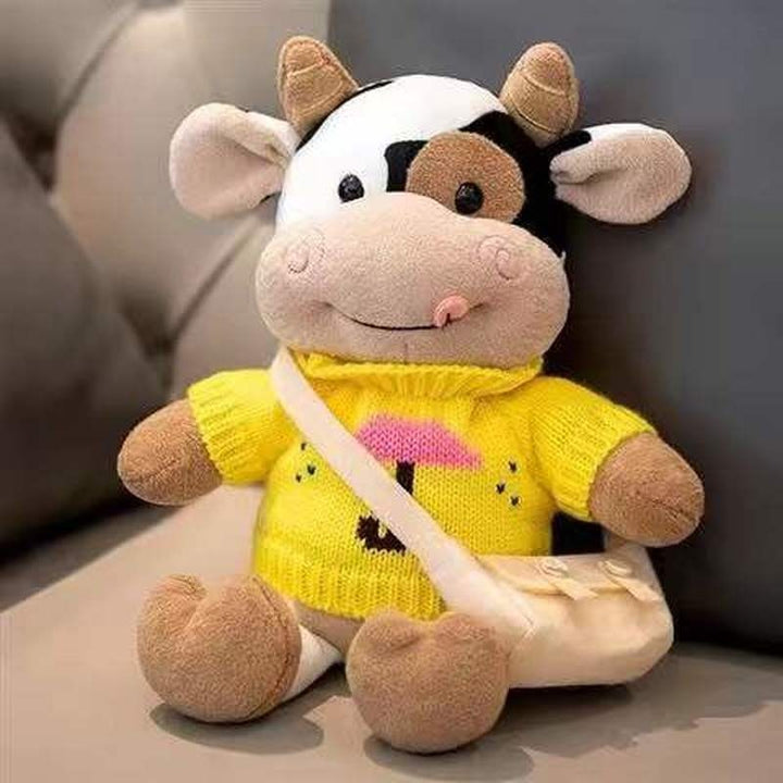 Milk Cow Plush Doll Cute Simulation Cattle Animals