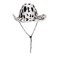 Western Style Cowboy Hat Milk Cow Pattern