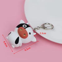 Cute Cow LED Lights Keyring