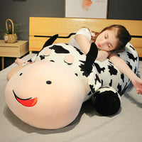 80-120cm Giant Size Lying Cow Soft Plush Sleep Pillow