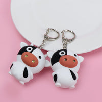 Cute Cow LED Lights Keyring