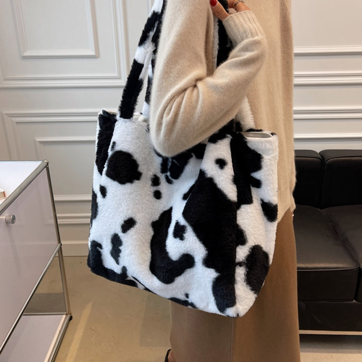 Fashion Women Cow Print Shoulder Bags