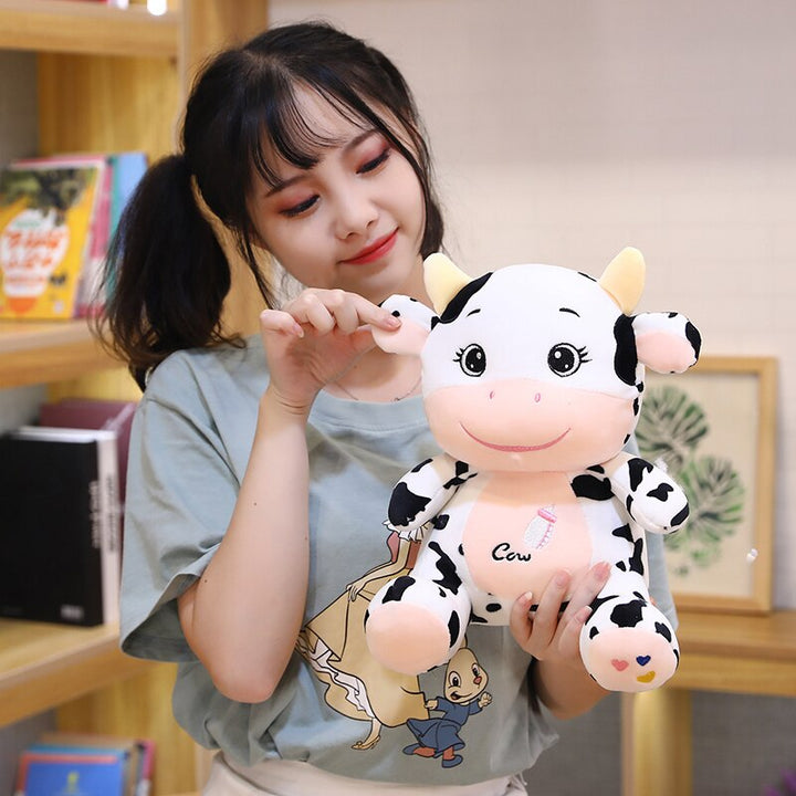 1pc 22/26CM Kawaii Baby Cow Plush Toys Stuffed Soft Animal Cute Cattle Dolls for Kids Girls Home Decor Appease Birthday Gift