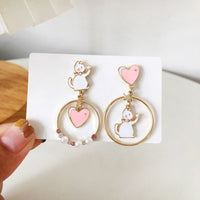 Cute Cow Drop Earring