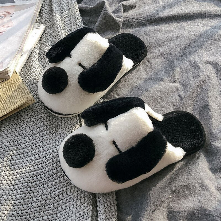 Cute Cow Fluffy Slippers For Children