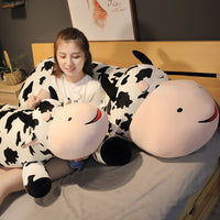 80-120cm Giant Size Lying Cow Soft Plush Sleep Pillow