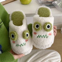 Cute Cow Fluffy Slippers For Children