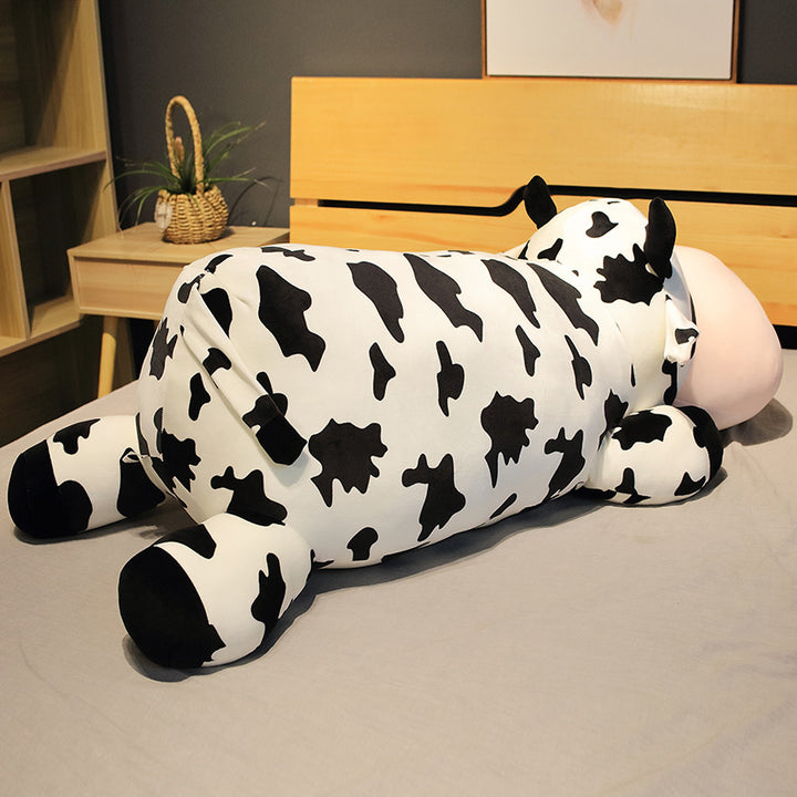 80-120cm Giant Size Lying Cow Soft Plush Sleep Pillow