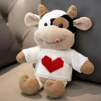 Milk Cow Plush Doll Cute Simulation Cattle Animals