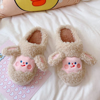 Cute Cow Fluffy Slippers For Children