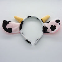 Kids Children Adult Cow Milk Horn Ear Headband