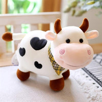 25 cm Stuffed Animal Toy Cartoon Smile Plush Cow Plush Toys For Girls Cotton Animal Plush Doll Filled Home Decoration