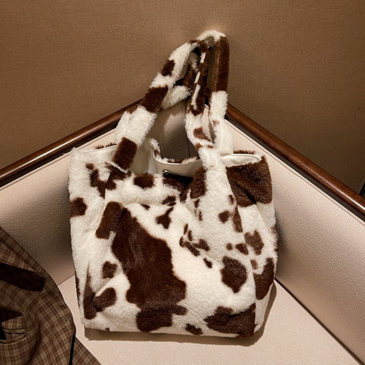 Fashion Women Cow Print Shoulder Bags