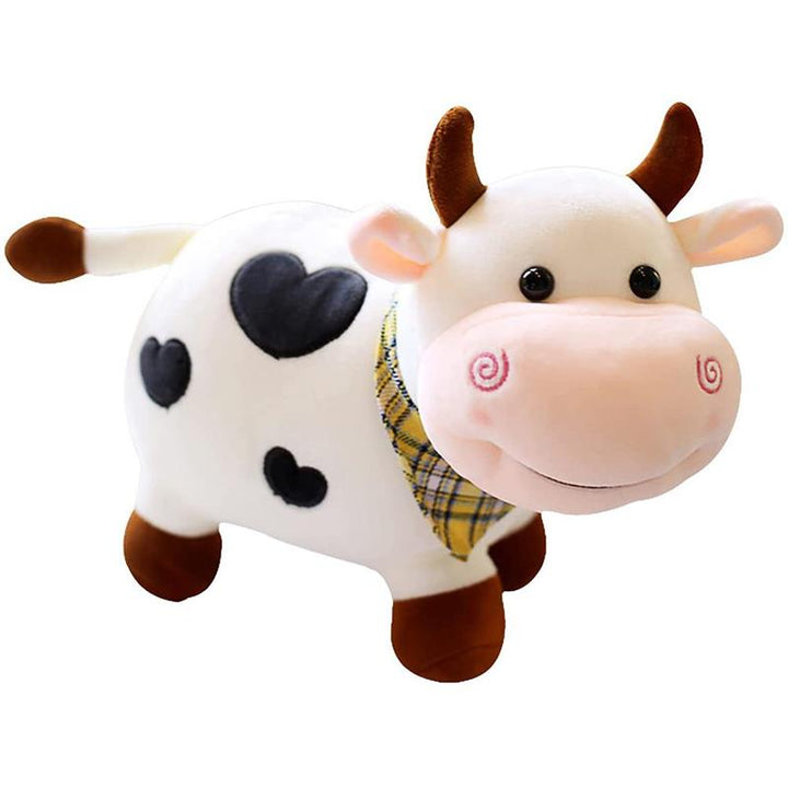 25 cm Stuffed Animal Toy Cartoon Smile Plush Cow Plush Toys For Girls Cotton Animal Plush Doll Filled Home Decoration