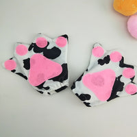 Adults Kids Plush Boy Animal Milk Cow Cattle Headband Bow Tie Tail