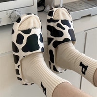 Cow Pattern Women Slippers