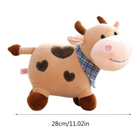 Plush Dairy Cow Calf Fluffy Mascot Stuffed