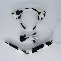 Kids Children Adult Cow Milk Horn Ear Headband