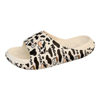 Cartoon Milk Cow Home Women Slippers