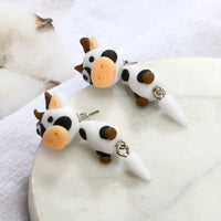 Cute Cow Stud Earring for Women