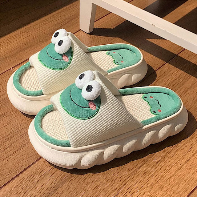 Cute Cow Shape Non-slip Thick Sole Sandals