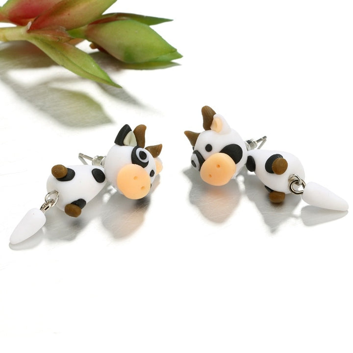 Cute Cow Stud Earring for Women