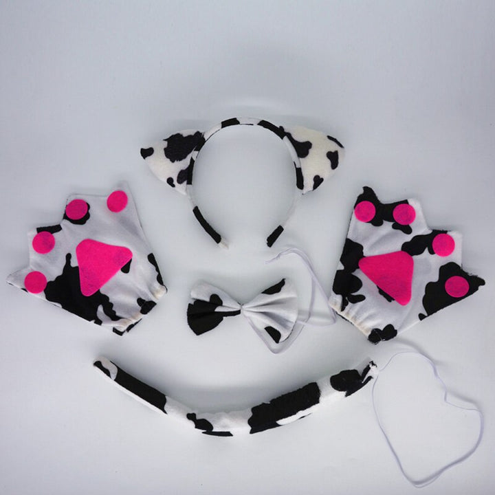 Kids Children Adult Cow Milk Horn Ear Headband