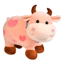 Plush Dairy Cow Calf Fluffy Mascot Stuffed