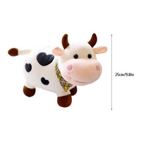 25 cm Stuffed Animal Toy Cartoon Smile Plush Cow Plush Toys For Girls Cotton Animal Plush Doll Filled Home Decoration