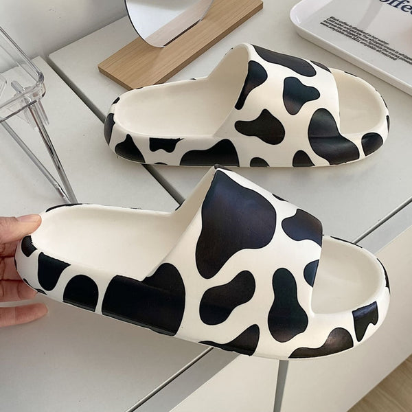 Cow Pattern Women Slippers