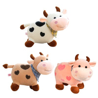 Plush Dairy Cow Calf Fluffy Mascot Stuffed