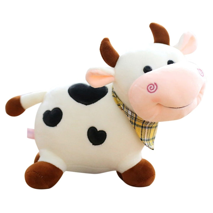 Plush Dairy Cow Calf Fluffy Mascot Stuffed