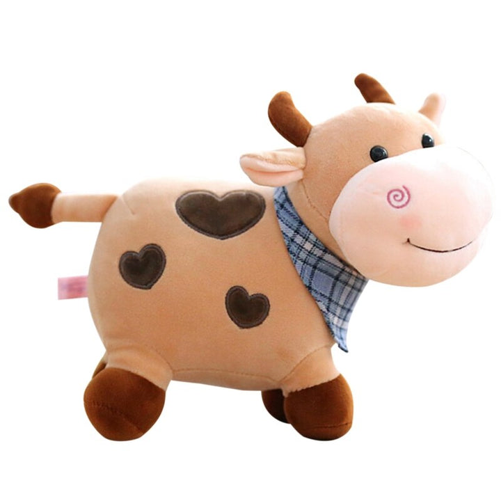 Plush Dairy Cow Calf Fluffy Mascot Stuffed