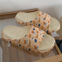 Cartoon Milk Cow Home Women Slippers