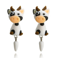 Cute Cow Stud Earring for Women