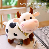 25 cm Stuffed Animal Toy Cartoon Smile Plush Cow Plush Toys For Girls Cotton Animal Plush Doll Filled Home Decoration