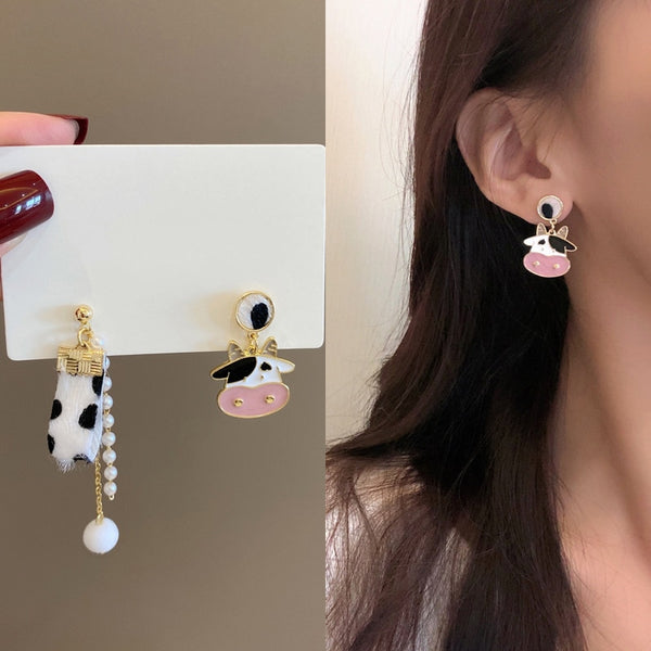 Cute Cow  Earrings For Women